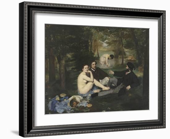 Le Déjeuner sur l'herbe-Edouard Manet-Framed Giclee Print