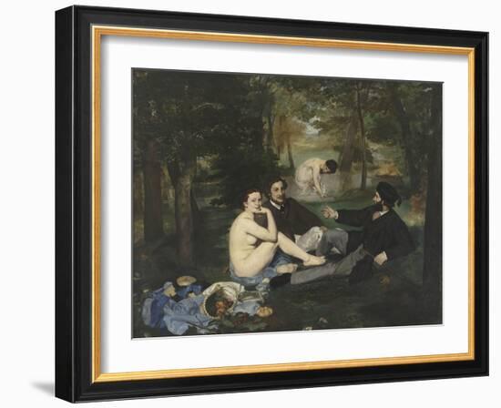 Le Déjeuner sur l'herbe-Edouard Manet-Framed Giclee Print