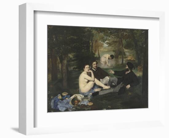 Le Déjeuner sur l'herbe-Edouard Manet-Framed Giclee Print