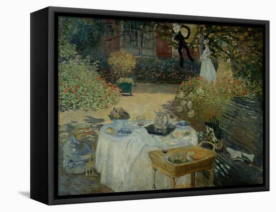 Le Dejeuner (The Luncheon)-Claude Monet-Framed Premier Image Canvas