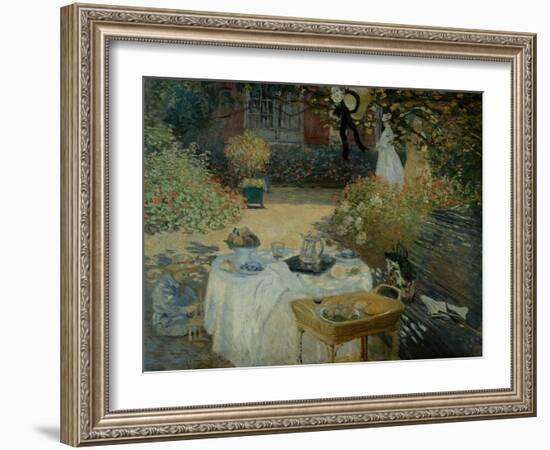 Le Dejeuner (The Luncheon)-Claude Monet-Framed Giclee Print