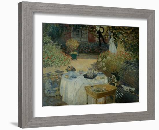 Le Dejeuner (The Luncheon)-Claude Monet-Framed Giclee Print