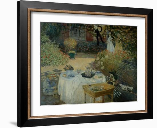 Le Dejeuner (The Luncheon)-Claude Monet-Framed Giclee Print