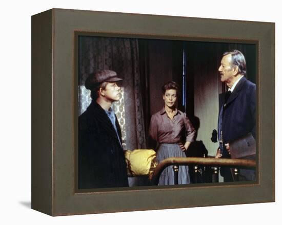 Le Dernier des Geants THE SHOOTIST by DonSiegel with Ron Howard, John Wayne and Lauren Bacall, 1976-null-Framed Stretched Canvas