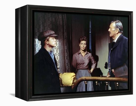 Le Dernier des Geants THE SHOOTIST by DonSiegel with Ron Howard, John Wayne and Lauren Bacall, 1976-null-Framed Stretched Canvas