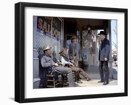 Le Dernier Train by Gun Hill LAST TRAIN FROM GUN HILL by John Sturges with Kirk Douglas, 1959 (phot-null-Framed Photo