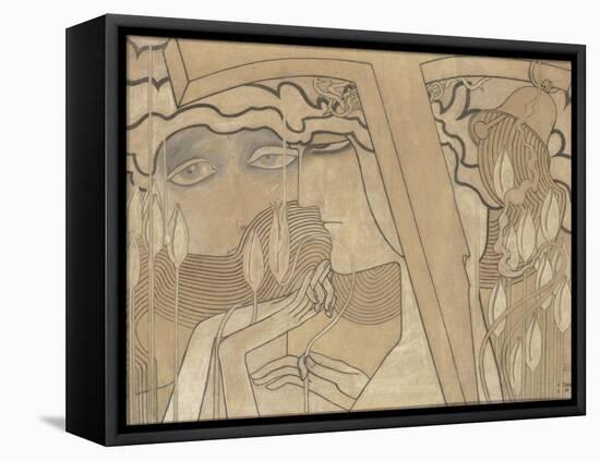 Le Désir et l'Assouvissement ou l'Apaisement-Jan Toorop-Framed Premier Image Canvas