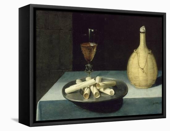 Le dessert de gaufrettes-Lubin Baugin-Framed Premier Image Canvas