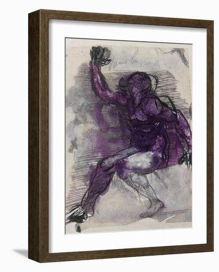 Le Dessins de Auguste Rodin: Plate No.55, 19th Century-Auguste Rodin-Framed Giclee Print