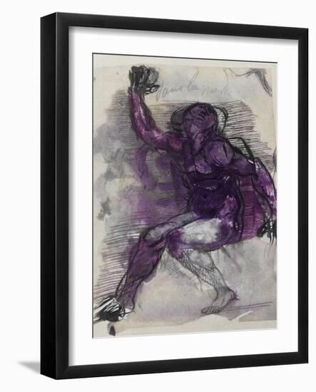 Le Dessins de Auguste Rodin: Plate No.55, 19th Century-Auguste Rodin-Framed Giclee Print