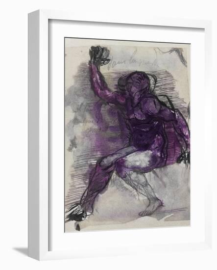 Le Dessins de Auguste Rodin: Plate No.55, 19th Century-Auguste Rodin-Framed Giclee Print