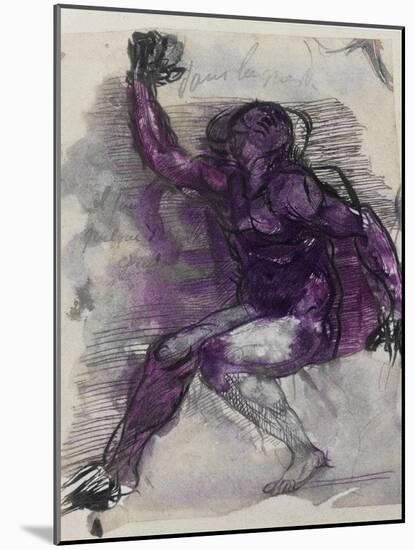 Le Dessins de Auguste Rodin: Plate No.55, 19th Century-Auguste Rodin-Mounted Giclee Print