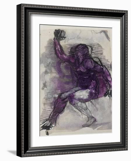 Le Dessins de Auguste Rodin: Plate No.55, 19th Century-Auguste Rodin-Framed Giclee Print