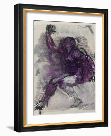 Le Dessins de Auguste Rodin: Plate No.55, 19th Century-Auguste Rodin-Framed Giclee Print