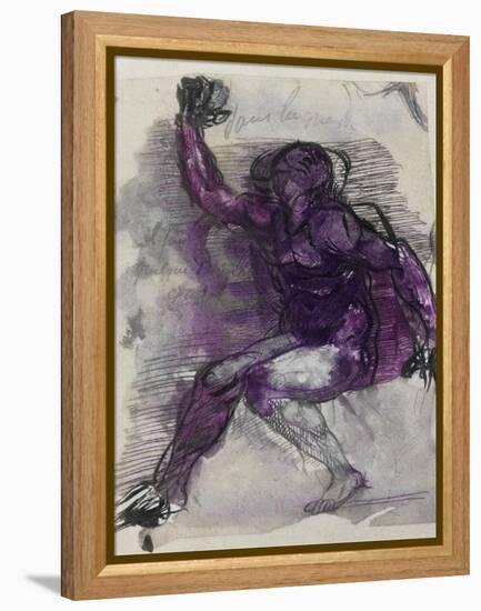 Le Dessins de Auguste Rodin: Plate No.55, 19th Century-Auguste Rodin-Framed Premier Image Canvas