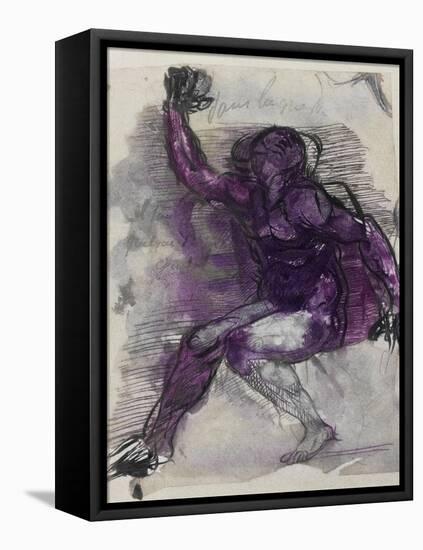 Le Dessins de Auguste Rodin: Plate No.55, 19th Century-Auguste Rodin-Framed Premier Image Canvas