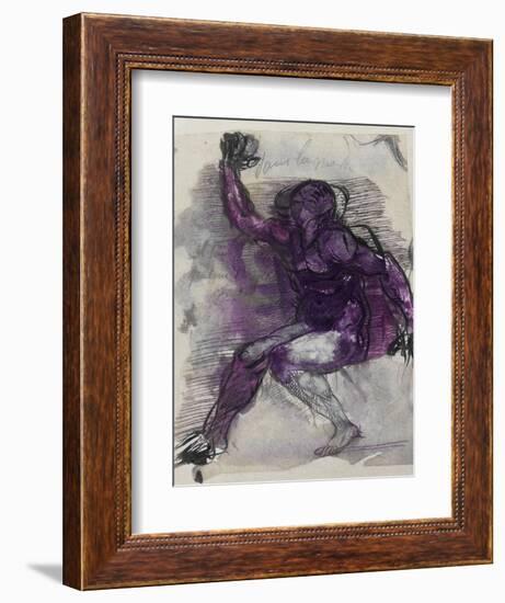 Le Dessins de Auguste Rodin: Plate No.55, 19th Century-Auguste Rodin-Framed Giclee Print