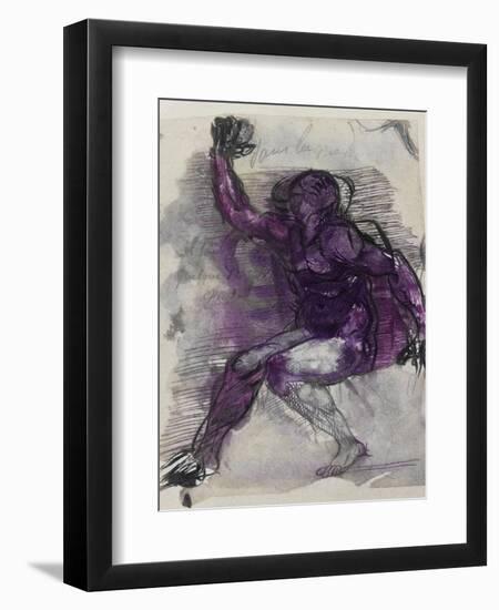 Le Dessins de Auguste Rodin: Plate No.55, 19th Century-Auguste Rodin-Framed Giclee Print