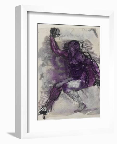 Le Dessins de Auguste Rodin: Plate No.55, 19th Century-Auguste Rodin-Framed Giclee Print