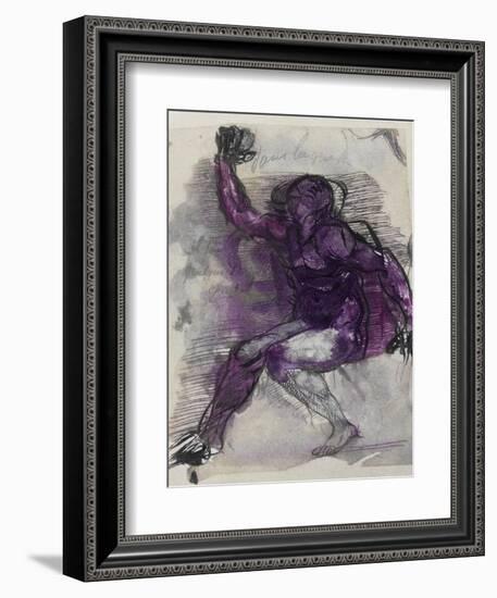 Le Dessins de Auguste Rodin: Plate No.55, 19th Century-Auguste Rodin-Framed Giclee Print