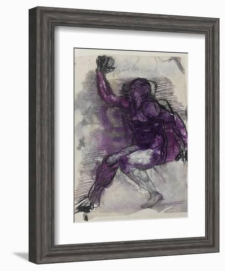 Le Dessins de Auguste Rodin: Plate No.55, 19th Century-Auguste Rodin-Framed Premium Giclee Print