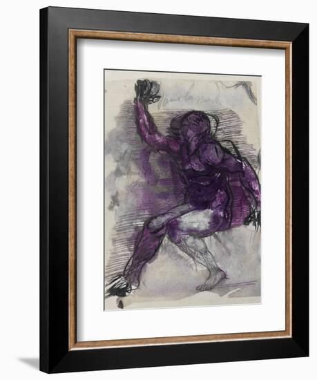 Le Dessins de Auguste Rodin: Plate No.55, 19th Century-Auguste Rodin-Framed Premium Giclee Print