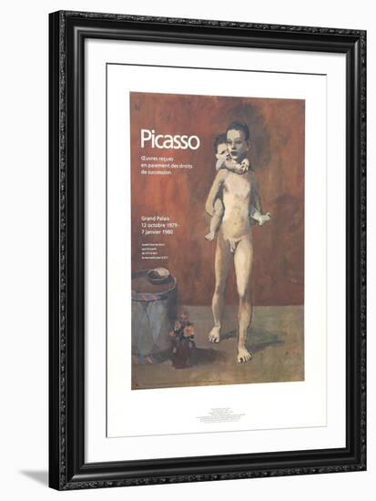 Le Deux Freres (Text)-Pablo Picasso-Framed Collectable Print