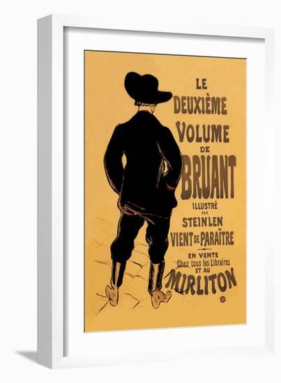 Le Deuxieme Volume de Bruant-Henri de Toulouse-Lautrec-Framed Art Print