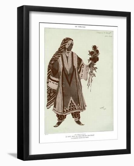 Le Dieu bleu', a ballet in one act with a libretto by Jean Cocteau and Federico de Madrazo y Ochoa-Leon Bakst-Framed Giclee Print
