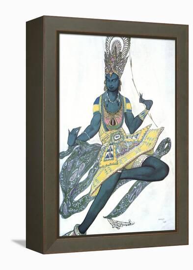 Le Dieu Bleu (The Blue God), Ballet Costume Design, 1911-Leon Bakst-Framed Premier Image Canvas