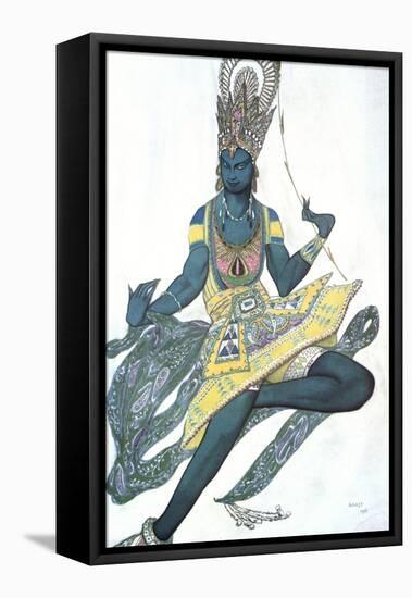 Le Dieu Bleu (The Blue God), Ballet Costume Design, 1911-Leon Bakst-Framed Premier Image Canvas