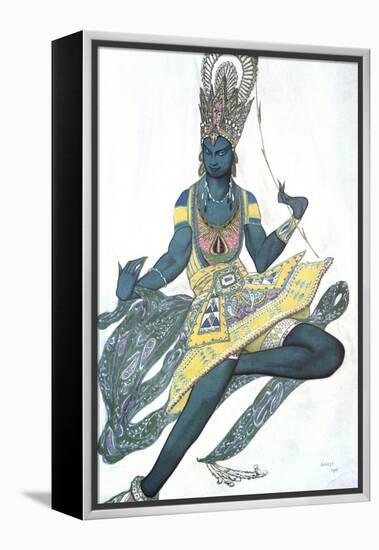 Le Dieu Bleu (The Blue God), Ballet Costume Design, 1911-Leon Bakst-Framed Premier Image Canvas