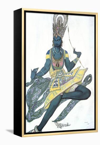 Le Dieu Bleu (The Blue God), Ballet Costume Design, 1911-Leon Bakst-Framed Premier Image Canvas
