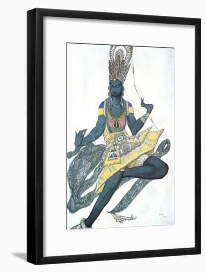 Le Dieu Bleu (The Blue God), Ballet Costume Design, 1911-Leon Bakst-Framed Giclee Print