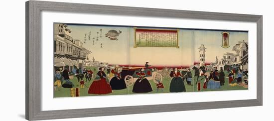 Le district de Washington, Amérique-Utagawa Yoshitora-Framed Giclee Print