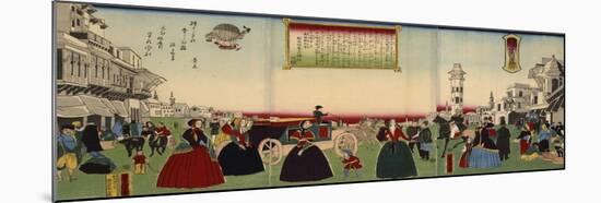 Le district de Washington, Amérique-Utagawa Yoshitora-Mounted Giclee Print