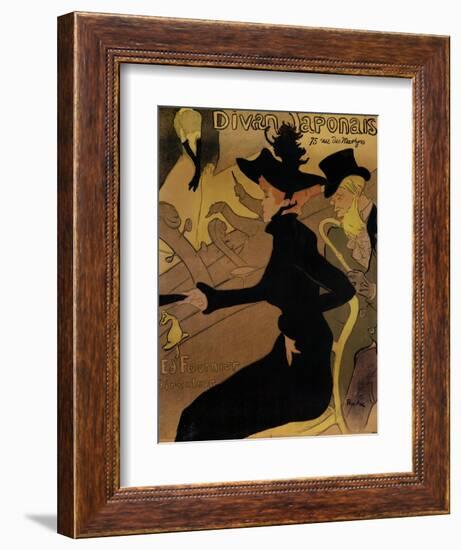 Le Divan Japonais, 1892-Henri de Toulouse-Lautrec-Framed Giclee Print