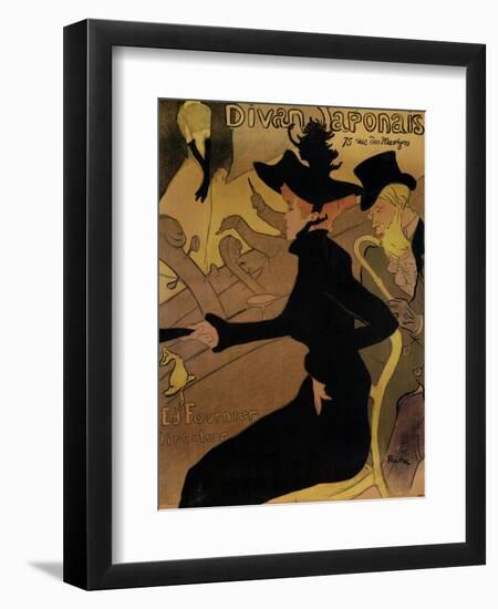 Le Divan Japonais, 1892-Henri de Toulouse-Lautrec-Framed Giclee Print