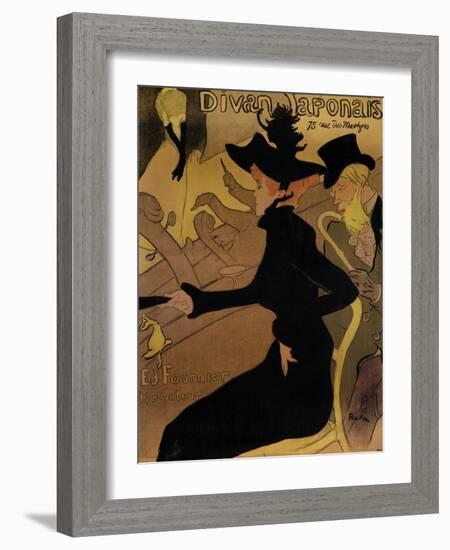 Le Divan Japonais, 1892-Henri de Toulouse-Lautrec-Framed Giclee Print