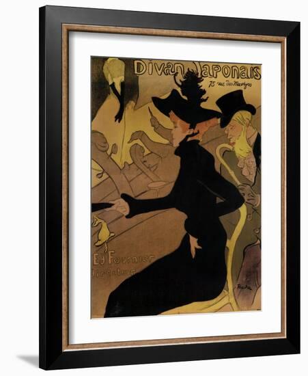 Le Divan Japonais, 1892-Henri de Toulouse-Lautrec-Framed Giclee Print