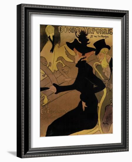 Le Divan Japonais, 1892-Henri de Toulouse-Lautrec-Framed Giclee Print