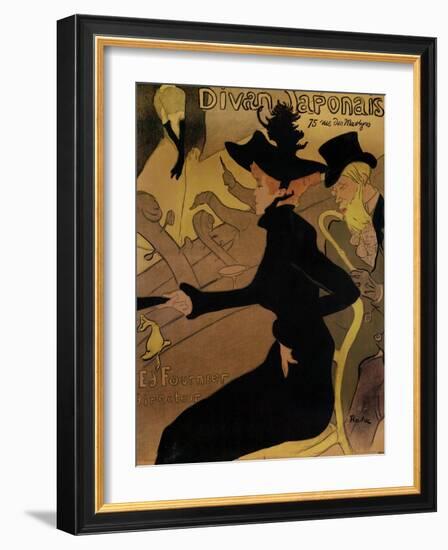 Le Divan Japonais, 1892-Henri de Toulouse-Lautrec-Framed Giclee Print