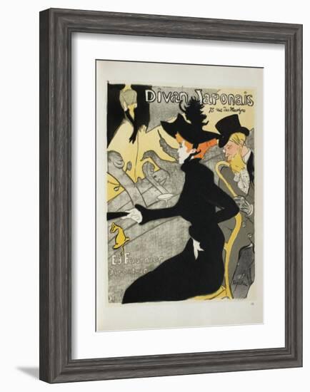 Le Divan japonais II-Henri de Toulouse-Lautrec-Framed Collectable Print