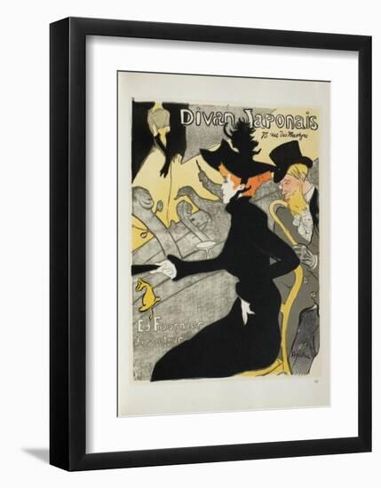 Le Divan japonais II-Henri de Toulouse-Lautrec-Framed Collectable Print