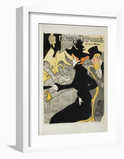 Le Divan japonais II-Henri de Toulouse-Lautrec-Framed Collectable Print