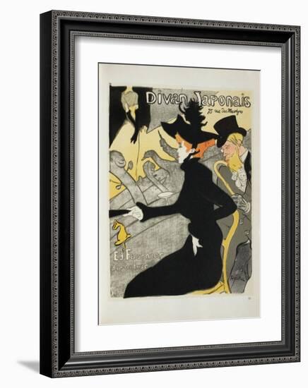 Le Divan japonais II-Henri de Toulouse-Lautrec-Framed Collectable Print