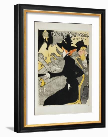 Le Divan japonais II-Henri de Toulouse-Lautrec-Framed Collectable Print