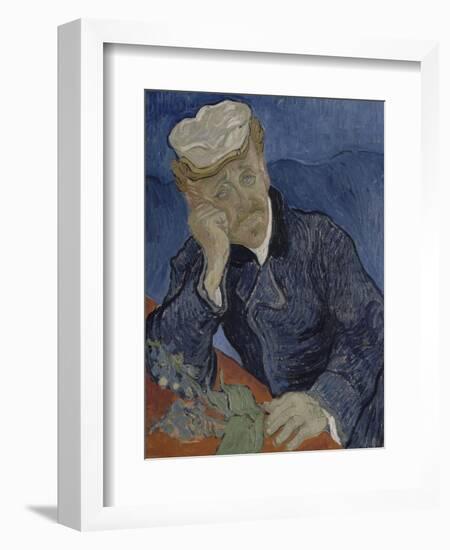 Le Docteur Paul Gachet (1828-1909)-Vincent van Gogh-Framed Giclee Print