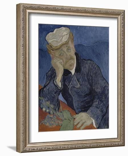 Le Docteur Paul Gachet (1828-1909)-Vincent van Gogh-Framed Giclee Print