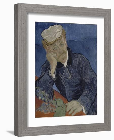 Le Docteur Paul Gachet (1828-1909)-Vincent van Gogh-Framed Giclee Print